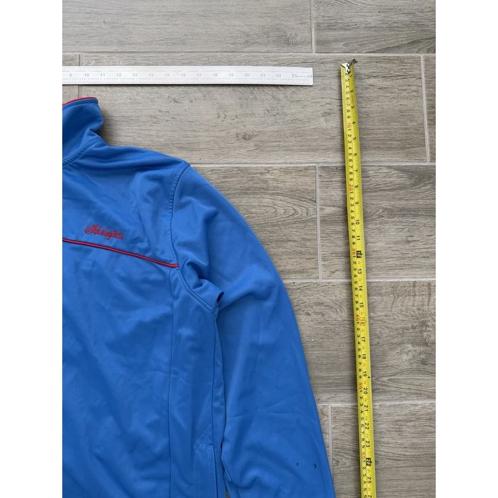 Hurley Royal Blue Zip Up Track Jacket With Red Trim Size Large *Read Description